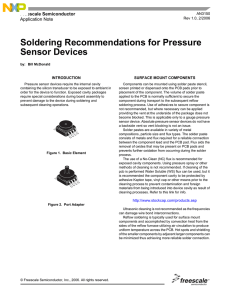 AN3150, Soldering Recommendations for Pressure Sensor Devices