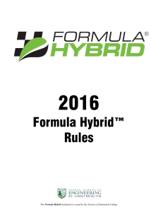 2016 Formula Hybrid Rules