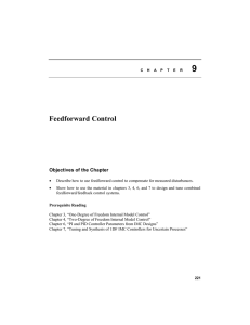 Chapter 9 - Feedforward Control