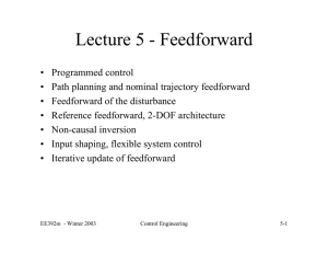 Lecture 5 - Feedforward