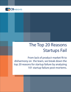 The Top 20 Reasons Startups Fail