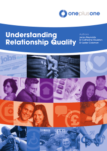 Understanding Relationship Quality