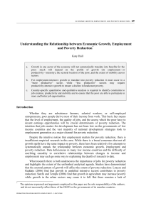 Understanding the Relationship between Economic Growth