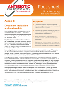 Action 3: Document indication and review date