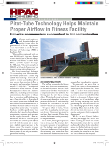 Pitot-Tube Technology Helps Maintain Proper Airflow in