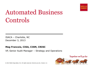 Automated Business Controls