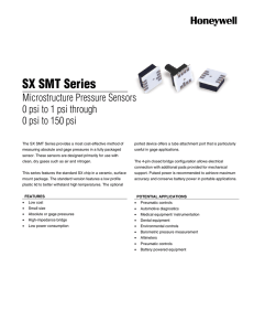 SX SMT Series - Honeywell Sensing and Control