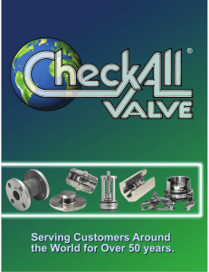 Check-All Valve 2016 Product Catalog