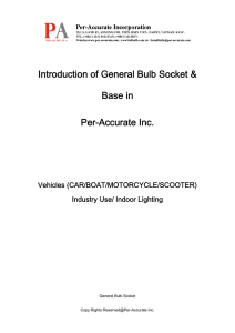 BASIC BULB SOCKET INTRODUCTION - Per
