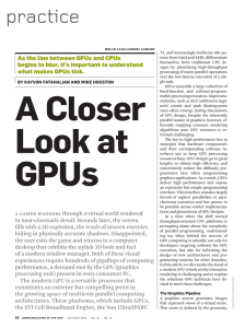 A Closer Look at GPUs - Computer Graphics at Stanford University