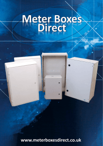 domestic electric meter box - single phase - Tricel