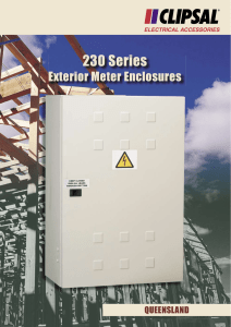 230 Series Exterior Meter Enclosures