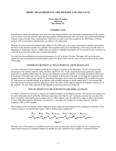 ohmic measurements: the history and the facts