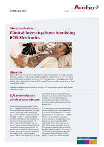 Clinical Investigations involving ECG Electrodes