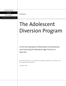 The Adolescent Diversion Program