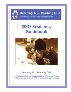 RIRO Resiliency Guidebook - Reaching IN...Reaching OUT