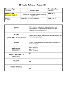 095 - Working on or near Energized Electrical Equipment