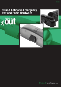 1. Strand Antipanic Emergency Exit and Panic Hardware Push bar