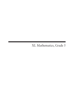 MCAS Grade 5 Mathematics Release Items Spring 2015