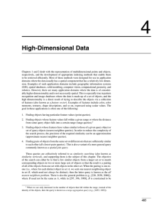 High-Dimensional Data