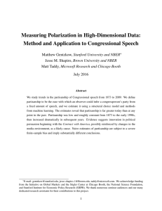 Measuring Polarization in High-Dimensional Data