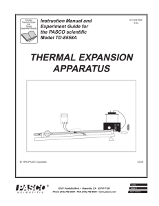 THERMAL EXPANSION APPARATUS