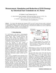 EOS Damage by Electrical Fast Transients on AC
