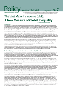 The Vast Majority Income (VMI): A New Measure of Global Inequality