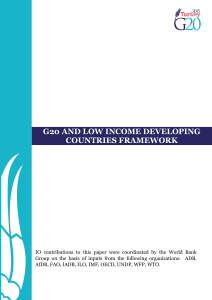 g20 and low income developing countries framework