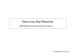 Open-Loop Step Response