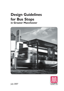 Design Guidelines for Bus Stops - Transport for Greater Manchester