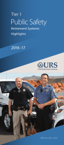 Tier 1 Public Safety Retirement System Highlights