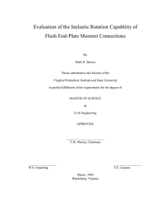 Evaluation of the Inelastic Rotation Capability of Flush End