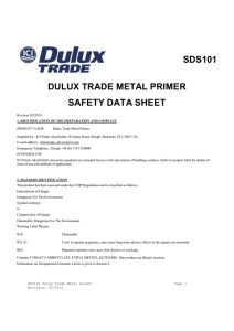 SDS101 Dulux Trade Metal Primer 5