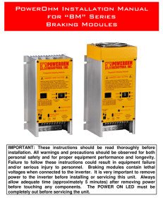 “BM” Series Braking Modules