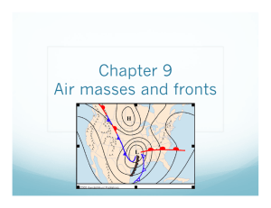 Chapter 9 Air masses and fronts