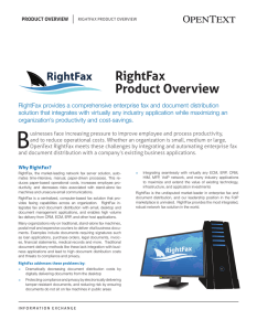RightFax Product Overview