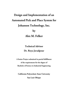 Design and Implementation of an Automated Pick and Place System