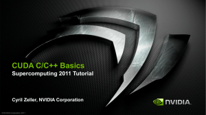 CUDA C/C++ Basics