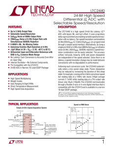 LTC2440 - 24-Bit High Speed Differential Delta Sigma ADC with