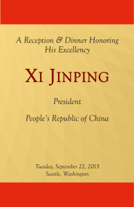 XI JINPING - National Committee on United States