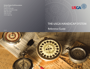 The USGA hAndicAp SySTem