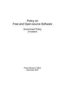 Policy on Free and Open-source Software