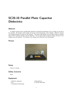 5C20.10 Parallel Plate Capacitor Dielectrics