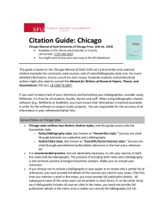 Citation Guide: Chicago - SFU Library