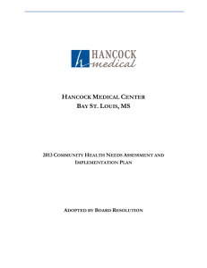 HANCOCK MEDICAL CENTER BAY ST. LOUIS, MS