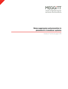 Noise suppression and prevention in piezoelectric transducer systems