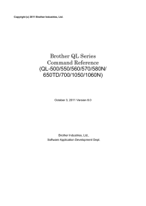 Brother QL Series Command Reference