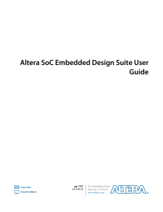 Altera SoC Embedded Design Suite User Guide