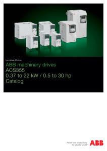 ABB machinery drives, ACS355